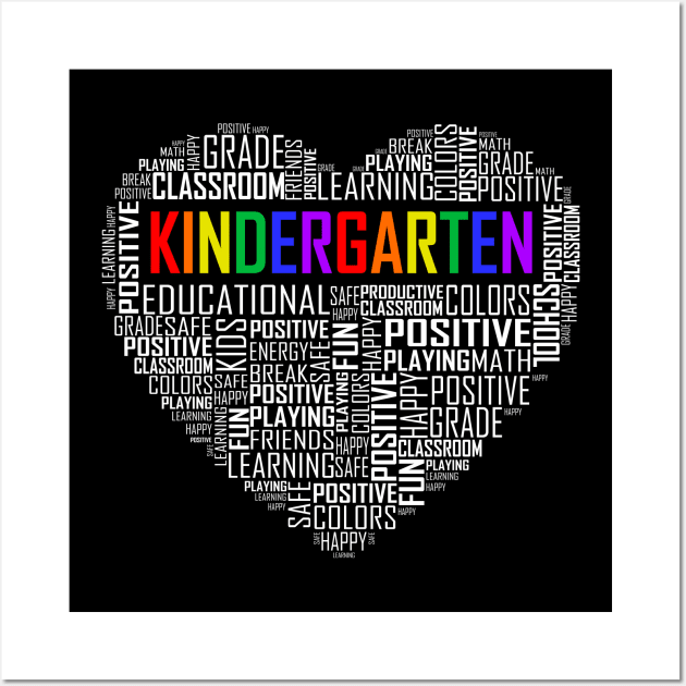 Kindergarten Heart Wall Art by LetsBeginDesigns